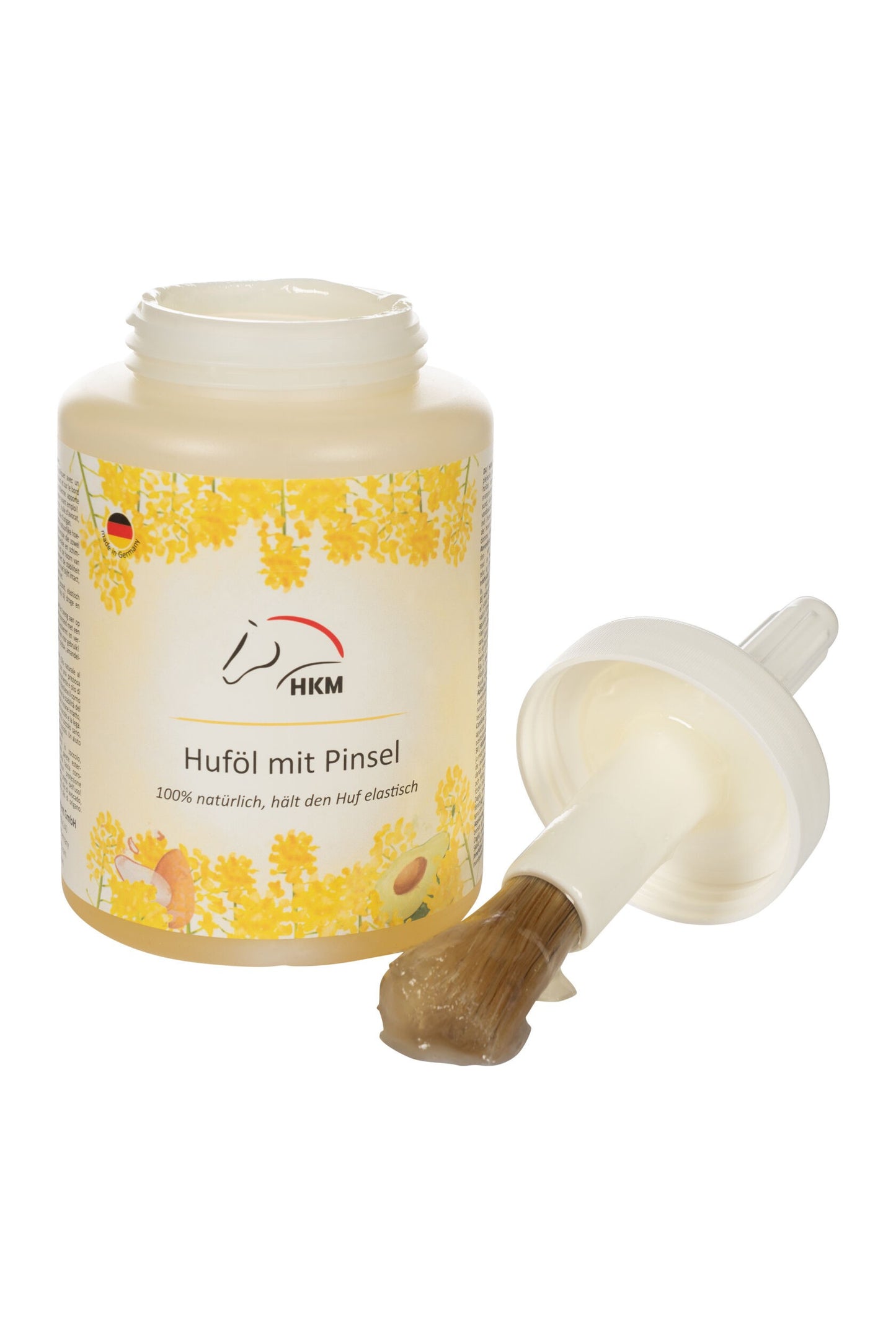 Huile naturelle en bouteille avec pinceau, 450 ml