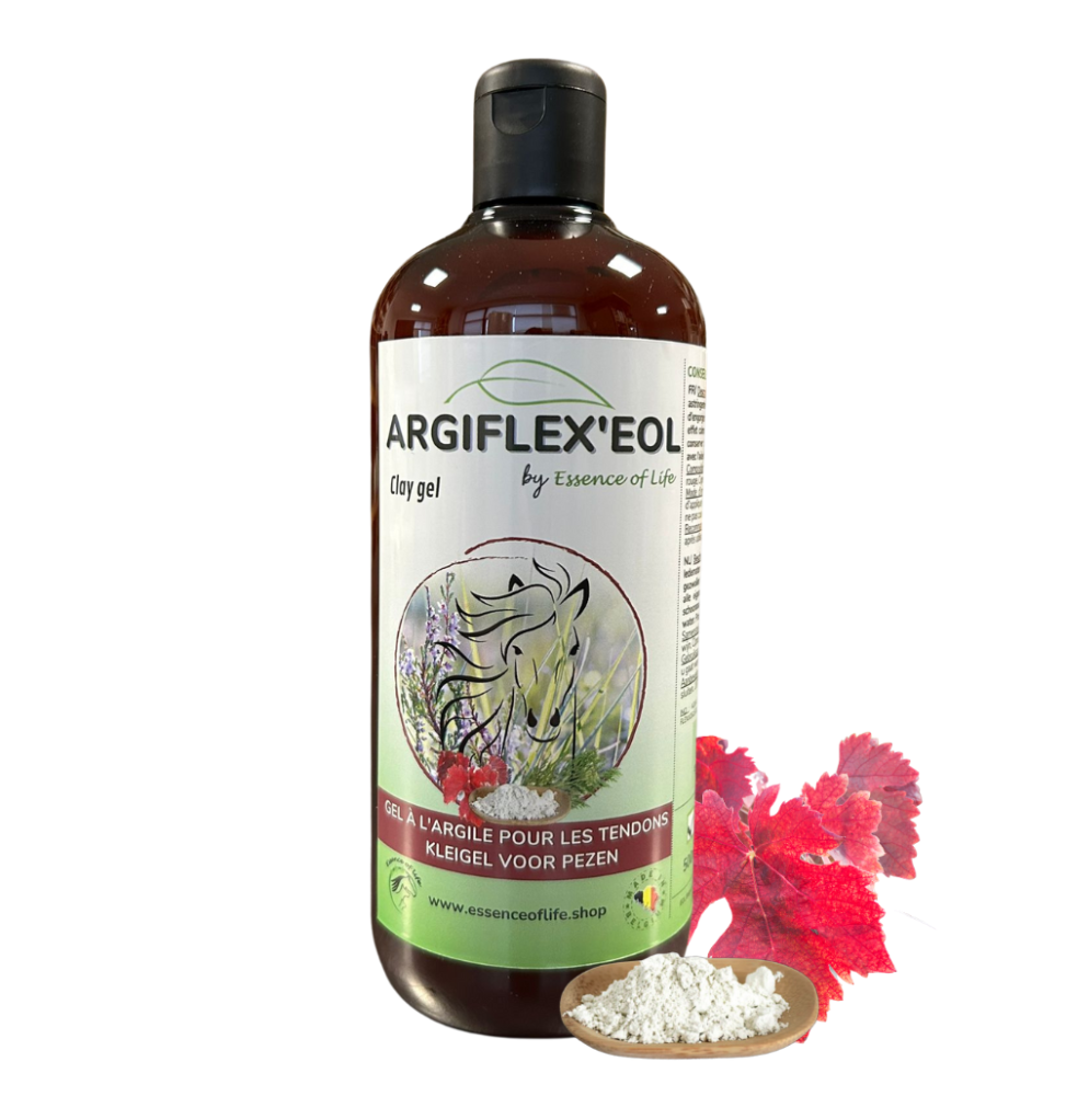 Argiflex'eol - Gel à l'Argile Blanche pour les tendons des chevaux 500ML