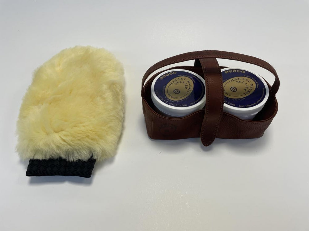 Kit de produits entretien pour cuir