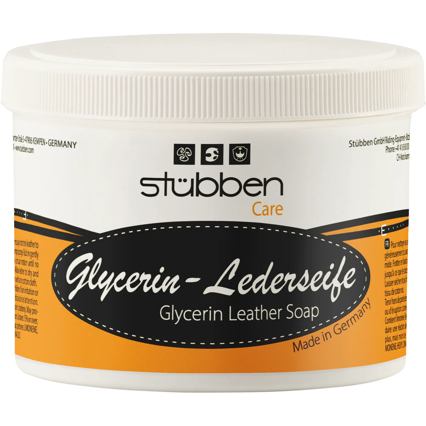 Savon glycériné pour le cuir 500g Stübben