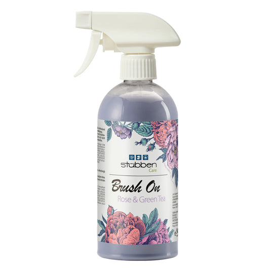 Démêlant "Brush On" rose et thé vert Stubben
