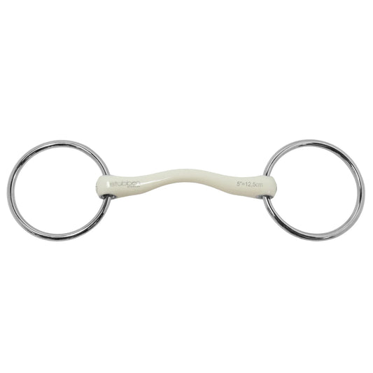 Mors à anneaux Fine Line Flex Stubben 13,5 / 16 mm