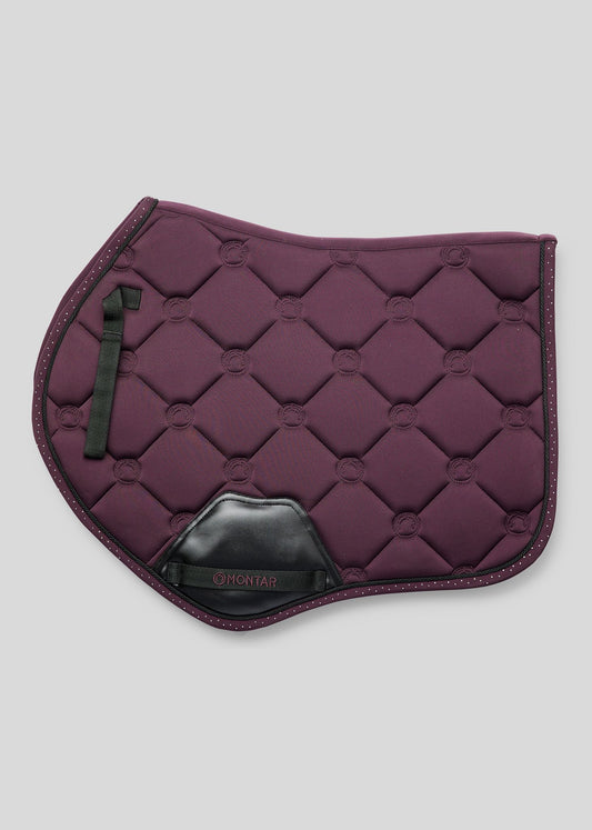 FLOW Jump Saddlepad w. Champagne Crystals - Fig Montar