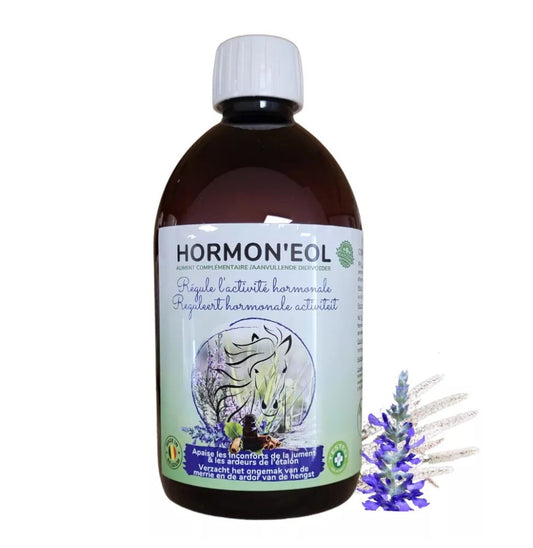Hormon'eol - Aliment complémentaire pour réguler l'activité hormonale des chevaux 500ML