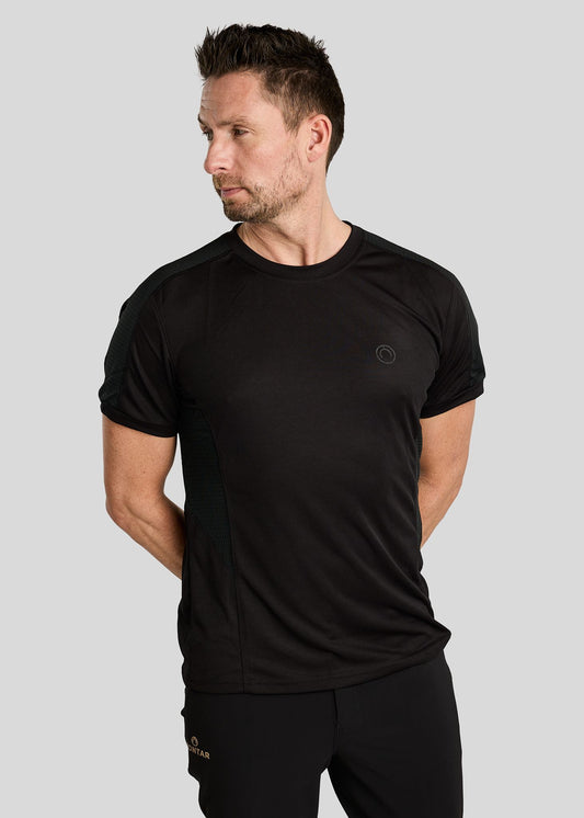 MOLui Mens Mesh Tee Black